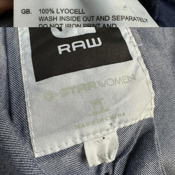 G-star Raw Womens Fitted Denim Look Utility Jacket Size XS - Picture 8 of 8